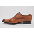 thumbnail image 5 of Men's Masimo Tan Faux Textured Print Laced Dress Shoes 2709-08, 5 of 7