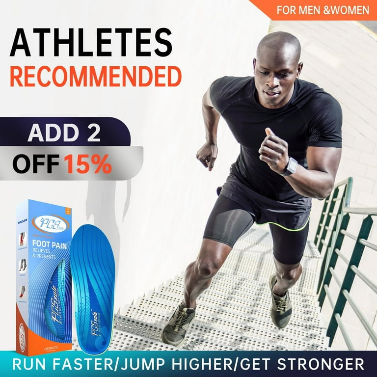 PCSsole Plantar Fasciitis Relief Sport Insoles Inserts High Arch