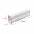 thumbnail image 5 of Organizador de armario para colgar en la pared, contenedor de almacenamiento transparente para dormitorio blanco Ndcxsfigh Libre de BPA, 5 of 5