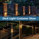 thumbnail image 5 of CHAO Paquete de 12 luces LED de bajo voltaje para terraza, 2,5 W, impermeables, IP67, luces decorativas para exteriores, luces para vallas, luces para postes de jardín, color cálido de 2700 K, 12-36 V, 5 of 5