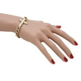 thumbnail image 5 of Women Gold Metal Chain Bracelet Cross Charm Religious Fashion, 5 of 12