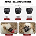 thumbnail image 4 of 2PCS Dog Muzzles, Soft Muzzle for Small Dogs to Prevent Biting Barking Eating Chewing, Adjustable Air Mesh Breathable Dog Mouth Guard for Grooming, 4 of 7