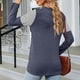 thumbnail image 3 of Blusa con nudo torcido y estampado de leopardo, blusa con nudo torcido y estampado de leopardo, blusa con rayas y estampado de leopardo, calidad superior, 3 of 5