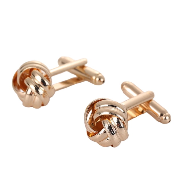 2x Gemelos de moda con nudo y perno prisionero Aleación Diseño de nudo clásico de joyería Gemelos Gemelos para camisa Negocio Boda Sunnimix Gemelos Nudo