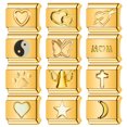 thumbnail image 2 of Italian Charms Bracelet Sets with 1Pcs Starter Bracelet 16Pcs Positive Quote Charms 9mm Italian Modular Charm Bracelet Personalized DIY Module Jewelry Gifts, 2 of 7