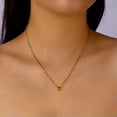thumbnail image 4 of HOOUN 1pcs 316 Stainless Steel Cute Small Initial A-Z Letters Pendant Chain Necklace -LETTER R, 4 of 9