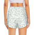 thumbnail image 2 of Lsque Leaf Print Printed Women's Running Shorts with Liner Pockets,Elastic Quick Dry Workout Athletic Gym Yoga Shorts,Womens High Waist Shorts-Medium, 2 of 9