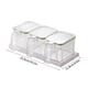 thumbnail image 3 of Recipiente de curado sellado con ventosa montado | Caja organizadora de pared para cocina transparente y transparente hermética con ganchos y estante extraíble | 1 juego 25,9x11,8x7,5cm, 3 of 6
