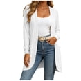thumbnail image 5 of Womens Lightweight Open Front Sweaters Casual Knit Trendy Long Sleeve Cardigan with Pockets Oversized Fall Outerwear Size S-2XL, 5 of 6
