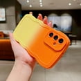 thumbnail image 3 of Compatible with Samsung Galaxy A15 5G Phone Case Cute Gradient Color Curly Wave Frame Camera Lens Cover Protective Shockproof Bumper Soft Silicone A15 Cover 6.5 Inch (Orange Yellow), 3 of 12