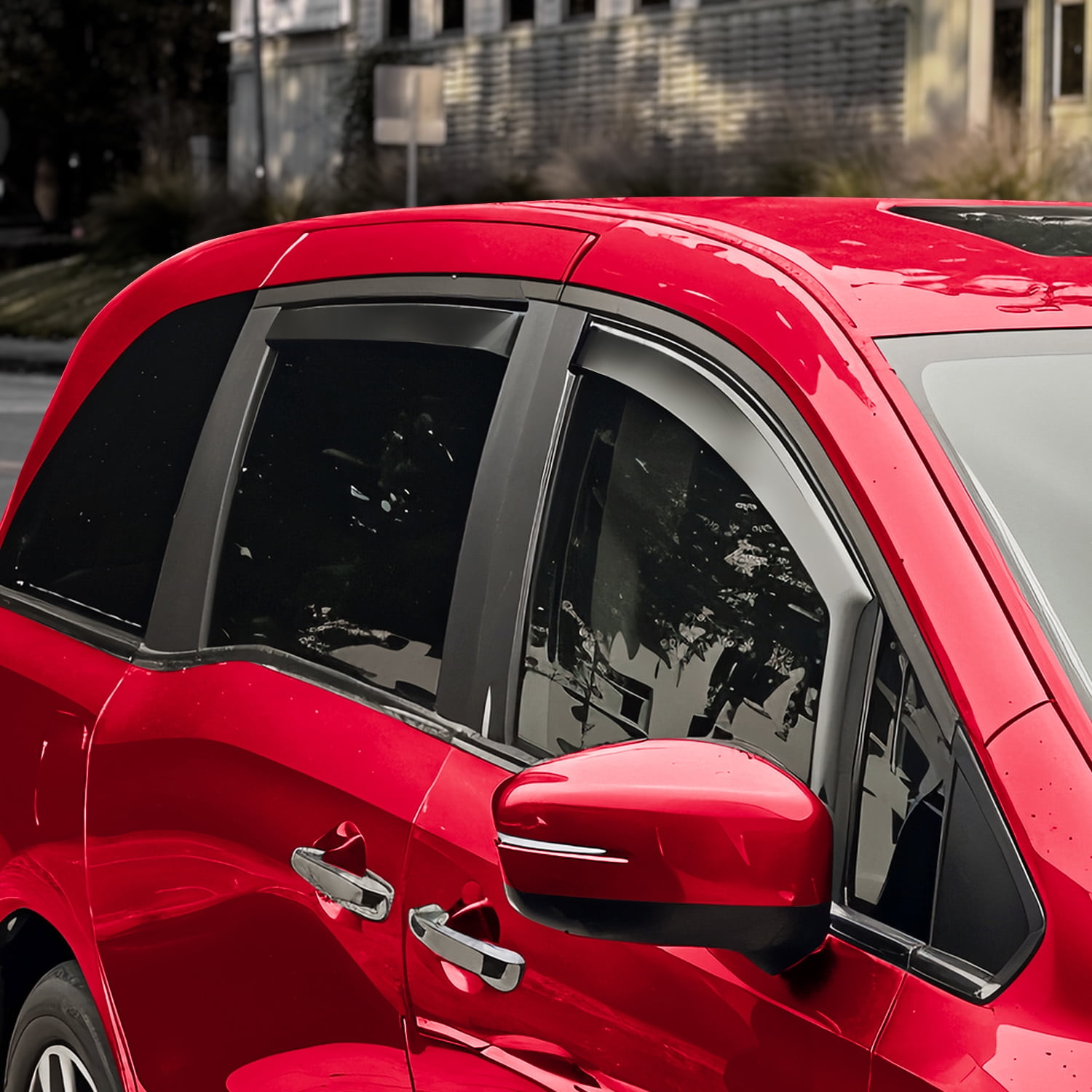 Voron Glass In-Channel Extra Durable Rain Guards for Honda Odyssey 2018-2026, Window Deflectors, Vent Window Visors, 4 Pieces - 200718