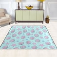 thumbnail image 5 of Ryvnso Gradient Starfish Seashell Area Rug Floor Mats Non-Slip Home Carpet 80 x 58 inch, 5 of 7