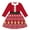Red Gingerbread, variant on Lanbubble Girls Ugly Christmas Sweater Dress Long Sleeve Knit Ruffle-Trim A-Line Holiday Outfit for Kids 2-9 Years