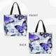 thumbnail image 2 of Easygdp Butterflies Bolsa Tote para Mujer, Bolso de Hombro para Trabajo, Playa, Viajes, Compras y Supermercado, 2 of 7