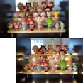 thumbnail image 3 of 4 Steps Display Stand Riser Shelf Large Holder Storage Rack for Decoration and Organizer for Pop Figures Collectibles 4 Tier, 11.8x8.66x6.3inch (30x22x16cm), 3 of 8