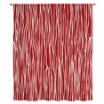 thumbnail image 2 of Red Striped Sheer Curtains 72 Inches Long, Classic Minimalist Waves Lines Pattern Light Filering Curtains, Breathable Simi Curtain Privacy Drapes for Living Room Bedroom Lightweight Window Treatment, 2 of 9
