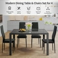 thumbnail image 5 of SESSLIFE Dining Chairs Set of 4, Dining Living Room Kitchen Chairs PU Leather Padded Chair with Solid Iron Legs, Modern Urban Style, 5 of 8