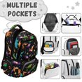 thumbnail image 5 of Aplkyhs Galaxy Dinosaurs Kids Backpack Set 4Pcs with Lunch Bag Pen Bag Set and Water Bottle Case Cover Large Capacity Lunch Box for Elementary School Students, 5 of 7