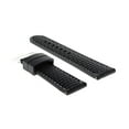 thumbnail image 2 of NEW 24MM RUBBER WATCH STRAP BAND FIT CROTON WATCH BLACK WHITE STITCHING, 2 of 2