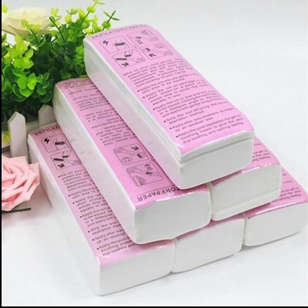 100/400X Disposable Depilatory Paper Waxing Wax Strips Skin Hair Best