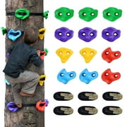 Rich 12 Tree Climbing Holds for Kids Climber, Adult Climbing Rocks with 6 Ratchet Straps