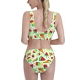 thumbnail image 5 of High Waisted Bikini Sets For Women, Watermelon Ice Cream Print Swimsuits Tummy Control, Two Pieces Bathing Suit, 5 of 8
