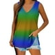 thumbnail image 1 of Camiseta Sin Mangas Para Mujer Tops Sin Mangas Blusa Casual Estampado Con Cuello en V de Moda Odeerbi ODB162563, 1 of 6