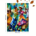 thumbnail image 3 of Vibrant Tiger Oil Painting Canvas Print， Perfect for Living Room， Bedroom， Office， Dining Room， Hallway Decor, 3 of 8