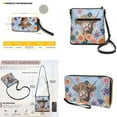 thumbnail image 5 of ZUXONGSY Highland Cow Mandala Print Hobo Crossbody Bag Set for Women Lady, Leather Satchel Purse Multi Pocket Crossbody Shoulder Handbag Medium Size Messenger Bag with Adjustable Strap, 5 of 5