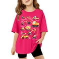 thumbnail image 4 of BOOMNY Toddler Boys Tshirts Short Sleeve T Shirts for Boys Cartoon Excavator Graphic Breathable Loose Fit Cozy Childrens Athletic Tees, 4 of 5