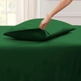 thumbnail image 2 of 5 Piece Split California King Sheet Set for Adjustable Beds 800 Thread Count 100% Egyptian Cotton Split California King Sheet Set, 12 Inch Deep Pocket, Green Solid, 2 of 8