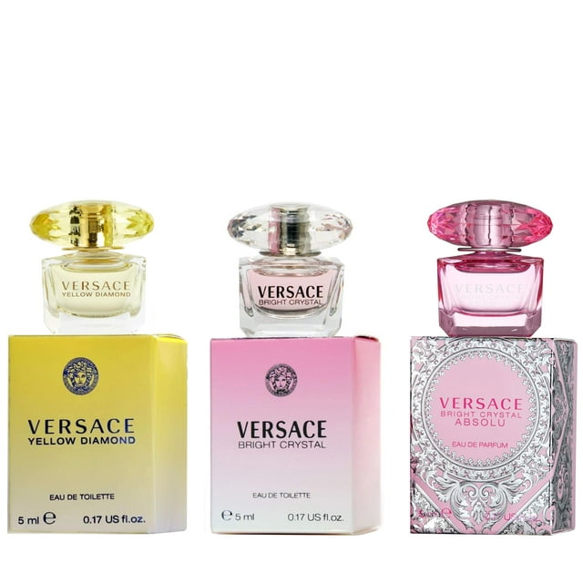 Set de regalo de perfume Versace Miniature Variety Trio Collection