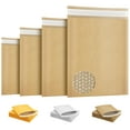 thumbnail image 1 of Paquete de 25 sobres acolchados kraft marrón natural con burbujas, 7.25 x 11 pulgadas. Sobres de papel autoadhesivos con acolchado protector, 1 of 8