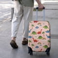 thumbnail image 3 of Pink Dinosaur and Rainbow Pattern Luggage Cover Fashion Suitcase Cover Baggage Covers Fit 25-28 Inch Luggage (Go Travel), 3 of 5