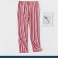 thumbnail image 6 of BUIGTTKLOP Womens Pajamas Pants High Waisted Sleep Pants Soft Lounge Pants Comfy Pjs Bottoms Homewear, 6 of 6