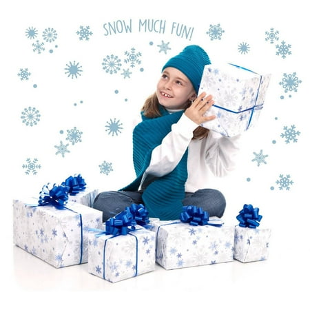 Snowflake Decal - Snowflakes Snow Much Fun Small Wall Decal