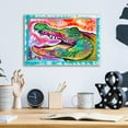 thumbnail image 4 of Epic Art 'Alligator 3' by Dean Russo, Acrylic Glass Wall Art, 16"x12", 4 of 8