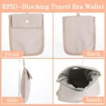 thumbnail image 5 of XD4-RFID-Blocking Travel Bra Wallet, Hidden Money Belt for Travel Women & Men, Adjustable Neck Strap, Under Clothes Travel Pouch, Secure Travel Money Belt, Hidden Pocket for Passport,*04, 5 of 7