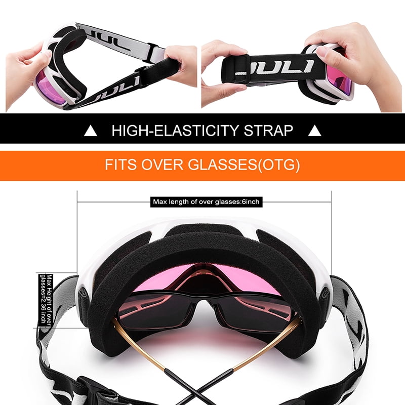 JULI Ski Goggles,Snow Snowboard Goggles for Men Women Snowmobile Skiing Skating BBS