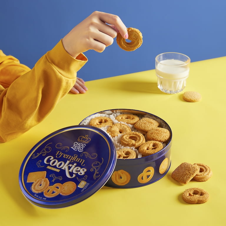 ChocZero Butter Cookies, No Gluten, 12 oz Giftable Tin - Walmart.com