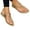 Gold, variant on Women's Flat Thong Sandals T-Strap Casual Flip Flops Ankle Buckle Summer Beach Shoes Size 6-9