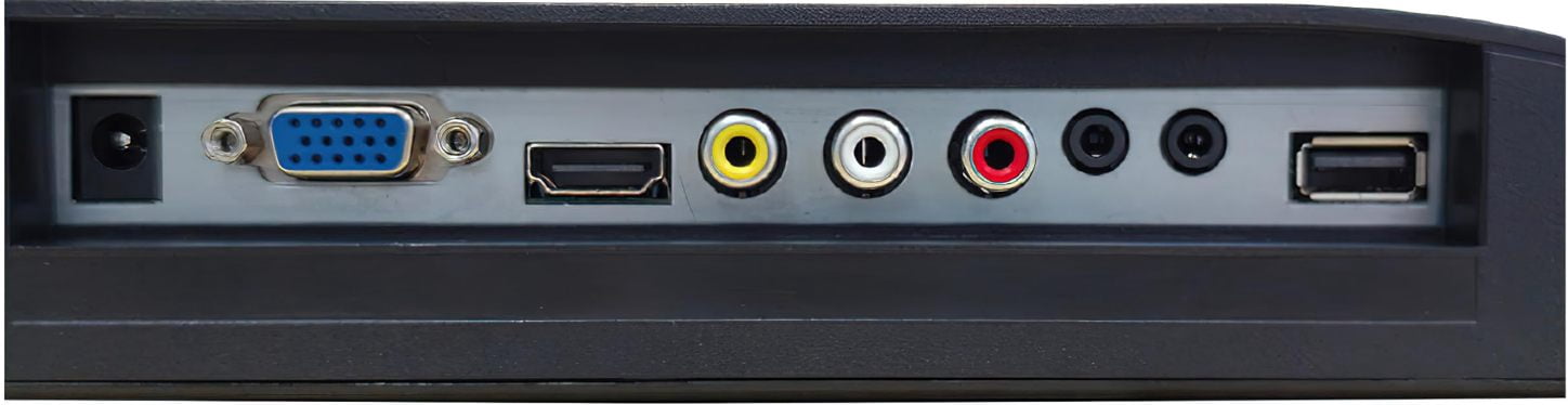 Aevision AE-LED22-HS 22 Inch LCD Monitor, 1080p Full HD Screen, Commercial and Surveillance Display, High Brightness, USB/HDMI/VGA Inputs, Built In Speakers, Flicker Free, Industrial Use