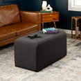thumbnail image 6 of Jaxx Monroe Large Rectangular Foam Ottoman / Coffee Table, (36 x 18), Ebony, 6 of 6