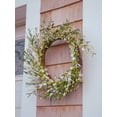 thumbnail image 3 of 22" Cream White Buttercup Wreath, 3 of 8