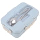 thumbnail image 2 of Bento Box Fiambrera térmica Bento con cuchara y palillos para adultos, niños y estudiantes (vajilla de fiambrera azul nórdica), 2 of 8