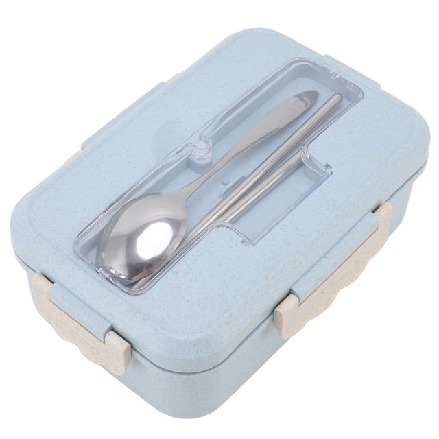 Demonsen Bento Box, Food Material Kids Bento Box Large Capacity With Spoon Chopsticks For Office