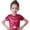 1-Red1710, variant on WOYY Girls Shiny Metallic Dancewear Short Sleeve T-Shirt Stage Dance Party Tee, Sizes 10-12
