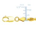 thumbnail image 2 of 10K Yellow Gold Hollow Rope Chain Necklace, 1.6mm, 24", 2 of 2