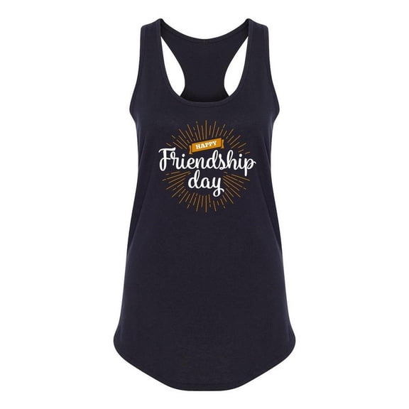Happy Friendship Day. Racerback Tank Women -Image by Shutterstock, Female x-Small