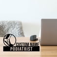 thumbnail image 4 of Handmadetneonsign Podiatrist Metal Nameplate, Hospital Desk Nameplate, Doctor Desk Name Plate Decor 52937, 4 of 5